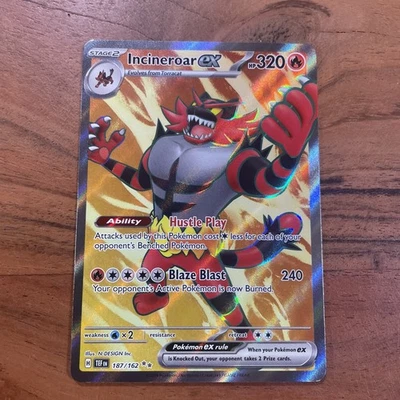 Incineroar ex 187/162 SV05: Temporal Forces Holo Full Art: NM - Image 1 of 4