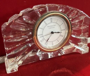 Vintage Waterford Portikus Kristall Tisch Schreibtisch Kaminuhr Nachlass Stück - Bild 1 von 14