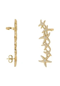 Seestern Ear-Climber Gold Links Ohr - Bild 1 von 3