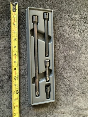 Juego de extensión de anillo a presión de unidad Snap On 3/8”, impacto... 4 piezas... ver fotos... Foto 1 de 4