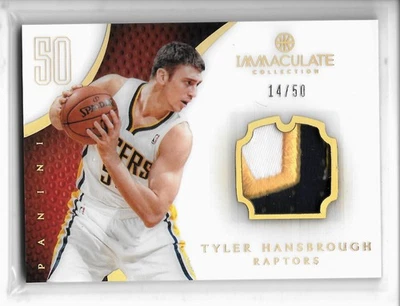 2012-13 Panini Immaculate TYLER HANSBROUGH 3 COLOR PATCH #14/50 INDIANA PACERS! - Image 1 of 2