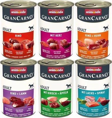 Animonda Grancarno Savoury Variation (6 x 400 g), Wet Dog Food for Adult Dogs - Bild 1 von 4