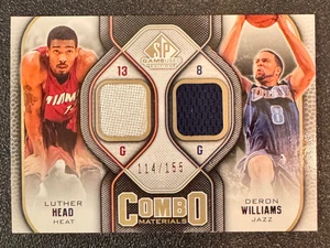 Gioco SP 2009-10 usato #CM-WH Deron Williams / Luther Head materiali combinati 114/155 - Foto 1 di 2