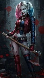 Harley Quinn Glossy Poster 24X36 Free Shipping - Picture 1 of 1