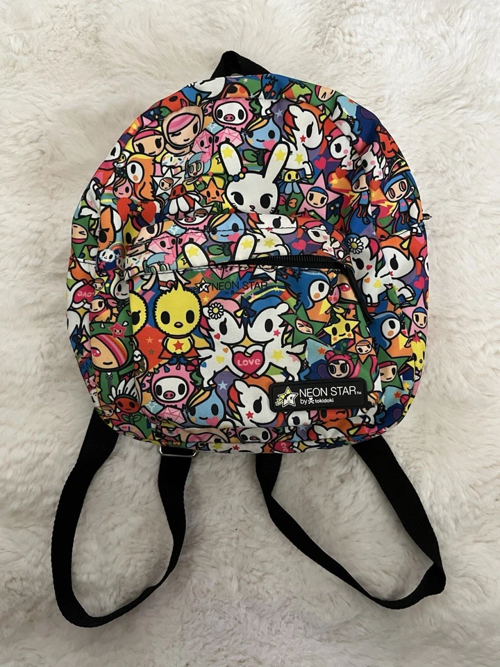 Tokidoki Mini Mochila Loungefly Neon Star Simone Legno Colorida Usada Foto 1 de 4
