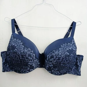 Lane Bryant Cacique Damen Blau BH 44DD Glatt Balconette Blau Spitze Bügel - Bild 1 von 10