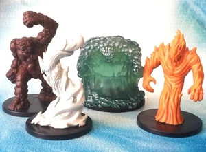 Großes Erde Wasser Luft Feuer Elementar Set Dungeons & Dragons Miniaturen s897 - Bild 1 von 5