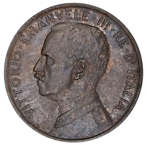 ITALY. Kingdom Emanuele III 1915-R 2 Centesimi Uncirculated Red & Brown KM-41 - Picture 1 of 3