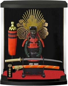 Sengoku Warlords Figure Toyotomi Hideyoshi SAMURAI ARMOR con custodia bandiera spada - Foto 1 di 3