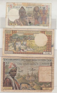 French - Africa Occidentale/Cameroun/Malagasy Banknotes - Picture 1 of 2