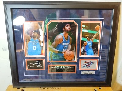 Paul George Limited Edition Rookie Photos Thunder Autograph Plaque 31/250 **EC - Image 1 of 4