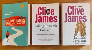 BOOK - Clive James X3 Paperbacks Bundle Unreliable Memoirs Brilliant Creatures  - Picture 1 of 2