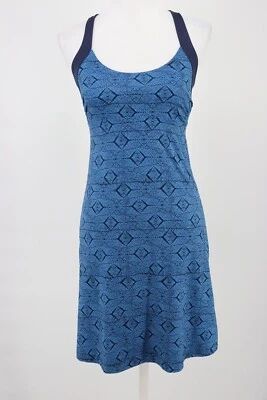 Patagonia Magnolia Spring Dress Womens XS Blue Geometric Racerback Athleisure - Image 1 of 4