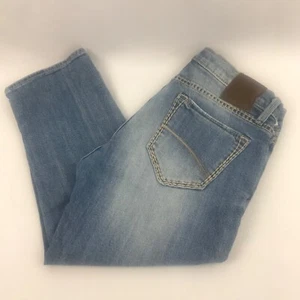Driftwood Yellow Floral Embroidery Denim Capri Jeans Women’s Size 7 - 8 - Picture 1 of 6