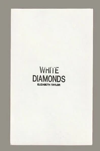 Carte publicitaire - advertising card - White Diamonds d'Elizabeth Taylor - Picture 1 of 1