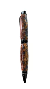 BPT Pen No 486 Cigar Style. Molten Metal Design Gun Metal Trim. - Picture 1 of 6