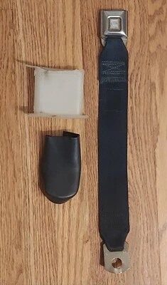 67-76 Cadillac, 67-78 Eldorado Seat Belt Strap With Cover, Blue - Image 1 of 4