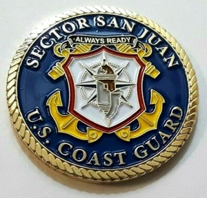 Medalla COAST GUARD SECTOR SAN JUAN Medal PUERTO RICO USCG Challenge Coin token - Picture 1 of 8
