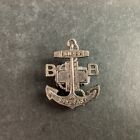 Vintage Boys Brigade Sure & Stedfast Anchor White Metal Pin Badge (A)
