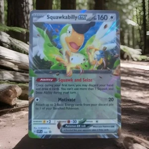 Squawkabilly Ex SVP 160 Black Star Promo - Juego de cartas coleccionables Pokémon como nuevo/nuevo - Imagen 1 de 1
