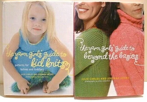GARN MÄDCHENFÜHRER über die Grundlagen hinaus & Kinderstricke Menge 2 HC Bücher Carles - Bild 1 von 3