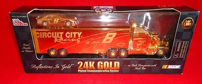 Hut Stricklin 24k Gold #8 Circuit City Racing 1998 1:64 NASCAR Transporter  - Image 1 of 3