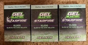 Gel Blaster Starfire Glow in the Dark Gellets Package 3 Boxes Of 10,000 - Picture 1 of 2