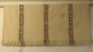 Mapuche poncho white wool - Picture 1 of 4