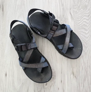 Chaco | Sandali Z/2 blu con cinturino Made in USA suola Gorpcore Vibram | WMS 8 - Foto 1 di 9