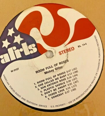 RADIO SHOW AFN RL 14-5 MICKEY GILLEY 'ROOM FULL OF ROSES" & CONNIE SMITH 'NOW' - Image 1 of 2