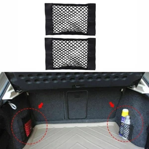 Car Rear Trunk Organizers Seat Back Mesh Cargo Net Storage Bag 2pcs - Picture 1 of 9