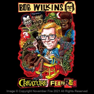 Camisa Color Features San Francisco Bob Wilkins Horror Host KTVU NF469 - Imagen 1 de 5