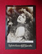 OGDENS GUINEA GOLD Cir 1901 CIGARETTE CARD  STAGE & MUSIC HALL  596  ST CYR