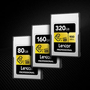 New Lexar Professional GOLD Series 80GB 160GB 320GB CFexpress Type A Memory Card - Picture 1 of 13