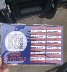 2025 NY METS Schedule Picture Frame Schedule Stadium Giveaway SGA 4/6/25 In Hand - Picture 1 of 2