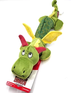 KONG Shakers DRAGON Large/Extra Large Plush Squeaky Rattle & Shake Dog Toy 20" - Picture 1 of 14