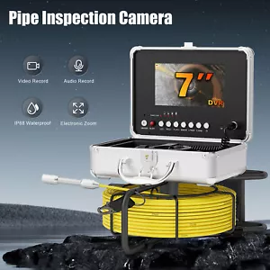 Telecamera ispezione tubi fognari 7 pollici HD condutture endoscopio industriale 20M DVR - Foto 1 di 14