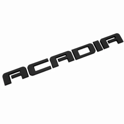 1x Se adapta a la puerta delantera o trasera de Acadia placa de identificación logotipo emblema negro mate Foto 1 de 4