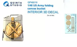 Quinta Studios 1/48 U.S. Army Folding Canvas Bucket 3D Interior Decal Set - Bild 1 von 6