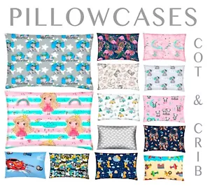 Pram Cot Pillow Cases Decorative Cushion Covers 100% cotton baby new patterns - Picture 1 of 65