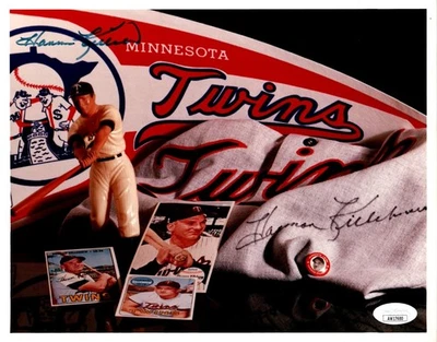 Harmon Killebrew Signed Autographed 8X10 Photo Twins Pennant Collage JSA AW17680 - Image 1 of 2