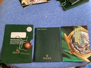 Original Rolex Datejust Folleto Manual Etiquetas JUEGO COMPLETO 116200 116233 79178 116234 - Imagen 1 de 3