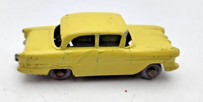 Vintage 1958 Matchbox Lesney Moko No. 45 Vauxhall Victor Yellow w Grey Wheels - Image 1 of 4