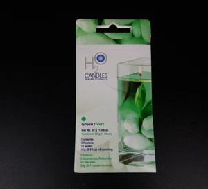 Gloco Accents H20 Water Candles Instant Kit ~ Green - Picture 1 of 3