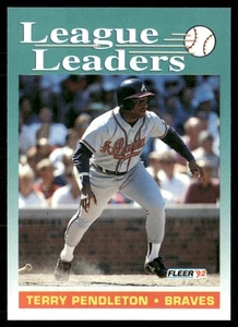 1992 FLEER TERRY PENDLETON ATLANTA BRAVES #691 - Picture 1 of 2