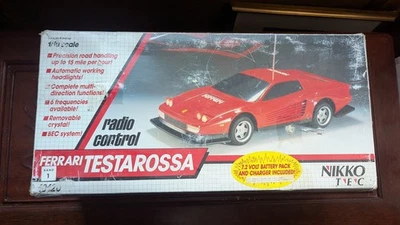 Nikko Ferrari Testarossa 7.2v RC Car Radio Controlled - Image 1 of 4