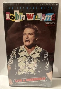 An Evening With Robin Williams Live And Uncensored VHS New Sealed Watermarks - Picture 1 of 12