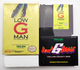 Low G Man The Low Gravity Man (Nintendo NES, 1990) COMPLETE CIB Authentic Tested