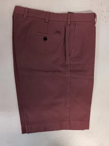 Brooks Brothers Bermuda Short Mens W35 Coral Red Cotton Chino Preppy Nautical - Picture 1 of 13