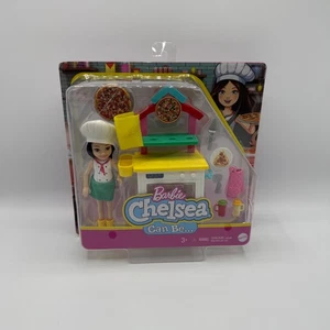 Barbie Chelsea Can Be 2020 Mattel Pizza Backset Ofen Brunette Chef - Bild 1 von 2